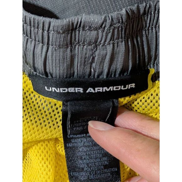 Under Armour Men's Gray Warm-Up Side Zip Ankle Drawstring Waist Pants Size L - Picture 7 of 7